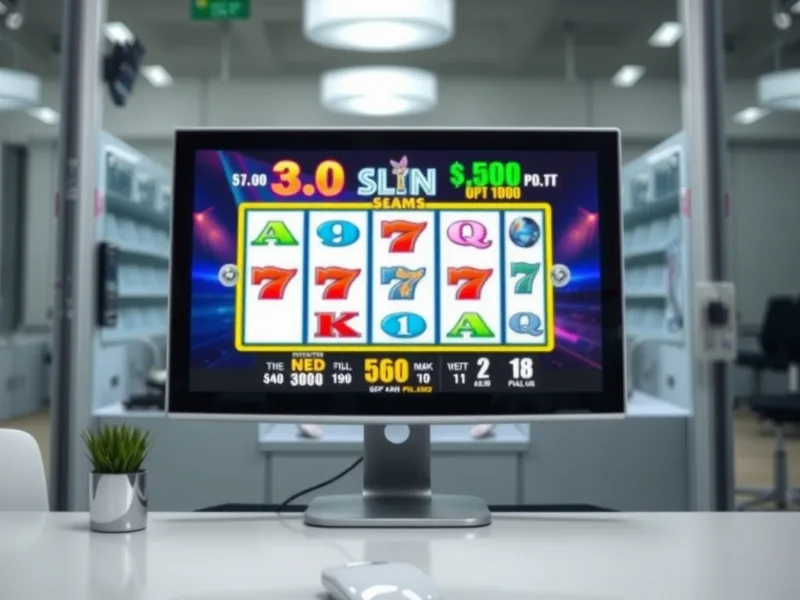 หน้าจอเกมสล็อตในระหว่างการทดลองเล่น