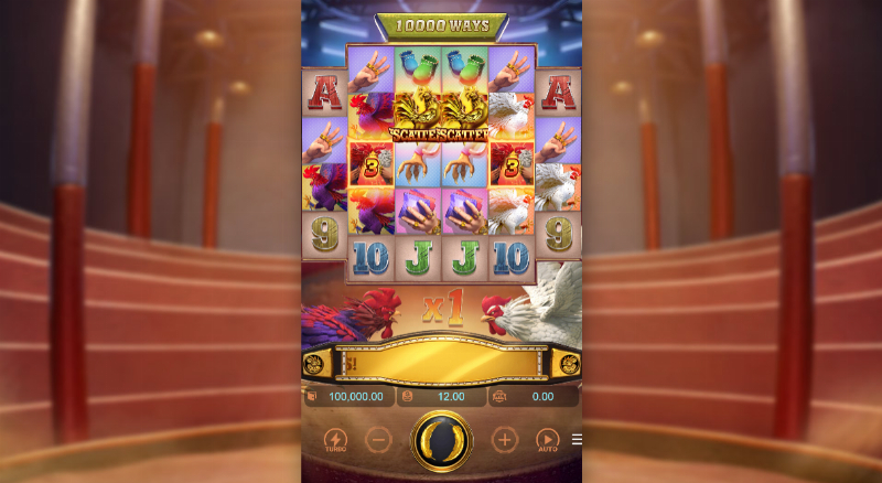 ภาพปกเกม Rooster Rumble จาก PG Soft