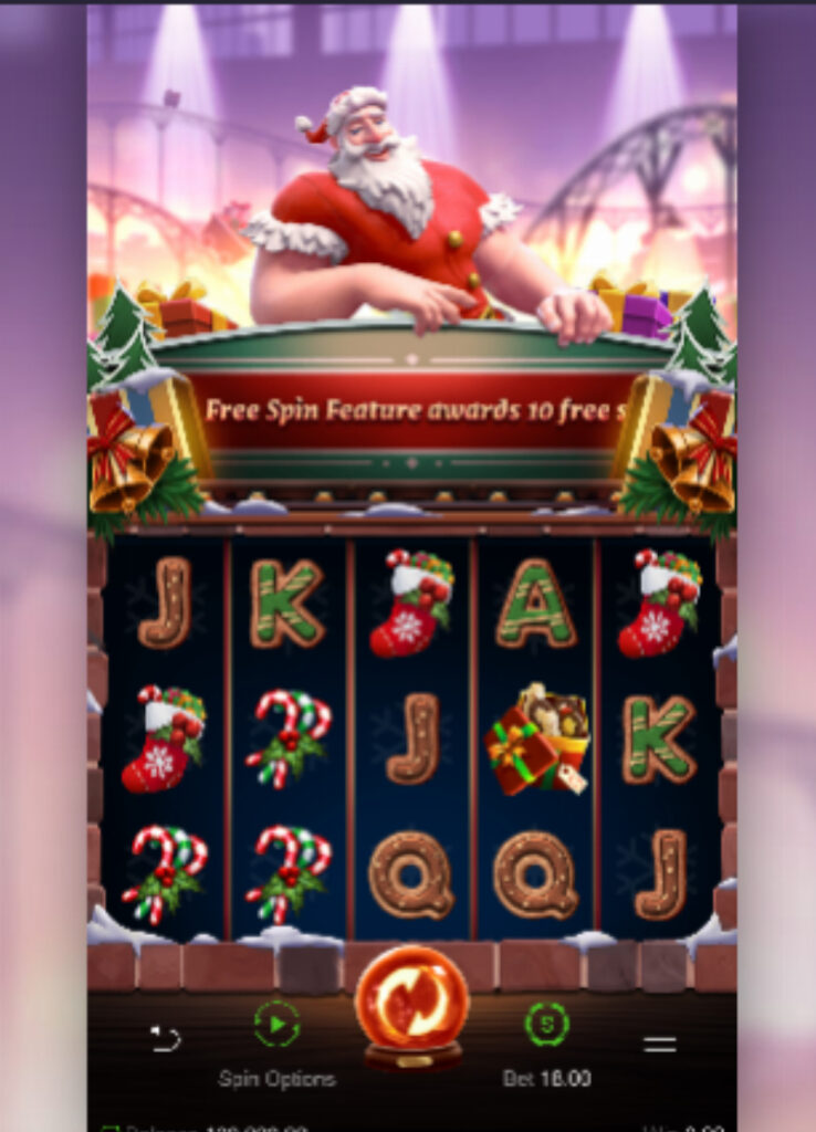 ภาพปกเกม Santa’s Gift Rush จาก PG Soft