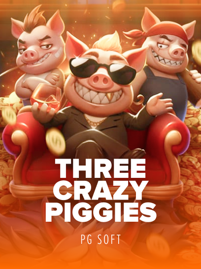 ภาพปกเกม Three Crazy Piggies จาก PG Soft